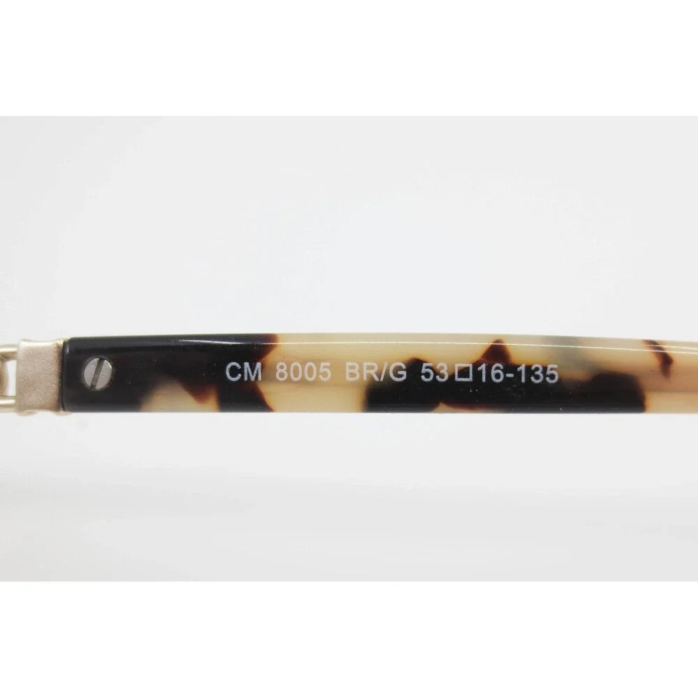 Chelsea Morgan CM 8005 BR/G Brown Gold Tortoise Crystal Eyeglass Frames